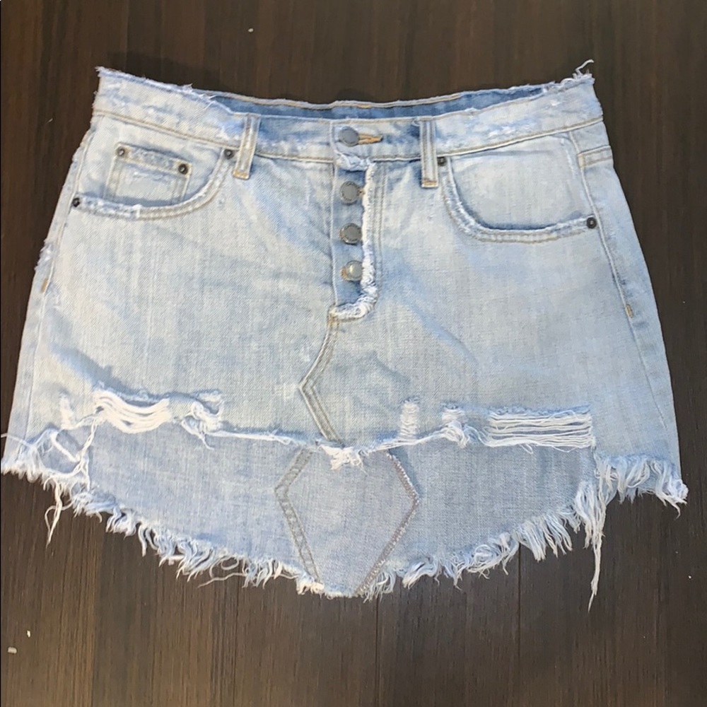 Car mar denim skirt
